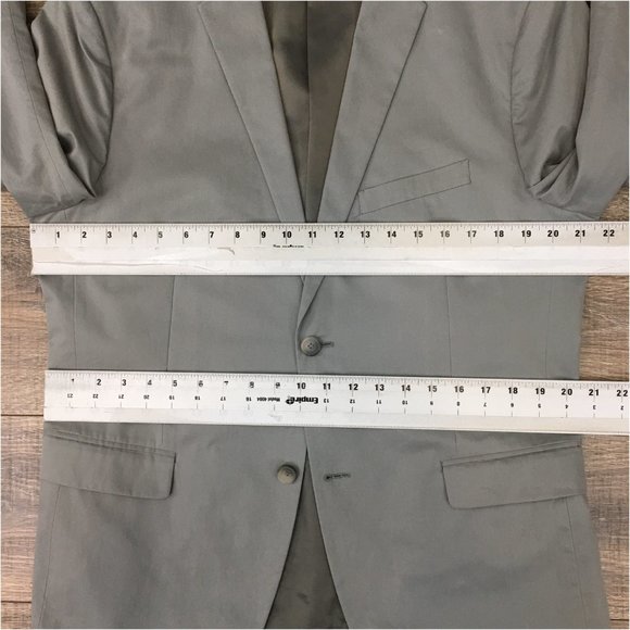 Theory Mens Blazer Sport Coat Two Button Casual Jacket Size 42R Slim Cotton Suit - Picture 12 of 14